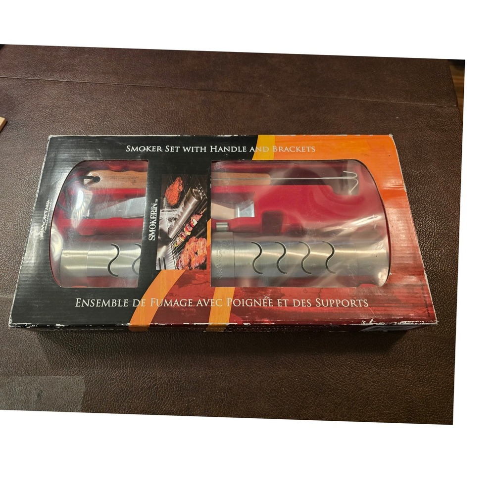 Montana Grilling Smokerin Smoker Set Stainless Steel Box Handle‎ Brackets